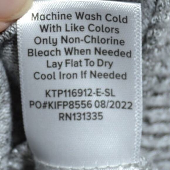 Evereve Gray Maci V Neck Sweater Size Large - Picture 6 of 9